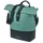 SACOCHE ARRIERE VELO LATERALE SAC BANDOULIERE BASIL COVE SHOPPER VERT ARGENTE/NOIR DROIT/GAUCHE 14-16L FIXATION MIK HOOKS PORTE BAGAGE (36x14x29cm) AVEC POIGNEE FERMETURE PLIANTE IMPERMEABLE