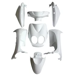 FAIRINGS/BODY PARTS FOR SCOOT  MBK 50 OVETTO 2008> ANALOG SPEEDOMETER /YAMAHA 50 NEOS 2008> ANALOG SPEEDOMETER   WHITE GLOSS  (7 PARTS KIT )