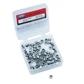 ECROU 6 PANS NYLSTOP/FREIN  M4  (BOITE DE 100 PIECES)  -P2R-