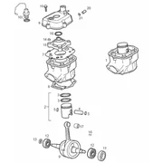 Arbre moteur - Cylindre - Piston