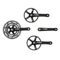 PEDALIER ROUTE STRONGLIGHT 9/10V. IMPACT TANDEM NOIR 170mm 48-38-28 (KIT AVANT + ARRIERE) (AXE CARRE 115mm)
