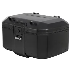 TOP CASE SHAD TR55 TERRA 55L PURE BLACK AVEC LOCK SYSTEM - CAPACITE 2 CASQUE INTEGRAL (Platine vendue séparemment) (D0TR55100B)
