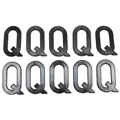 LETTRE PLAQUE TIFLEX  MOTO/SCOOTER 45mm  Q  (VENDU PAR 10)