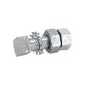 VIS DE COURONNE AVEC ECROU CYCLO ADAPTABLE PEUGEOT 103 / MBK 51 (M6 x 20 mm TETE CARRE) (VENDU A L'UNITE)  -SELECTION P2R-