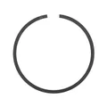 OIL SCRAPER PISTON RING- "PIAGGIO GENUINE PART" 300 MP3, BEVERLY, VESPA GTS  -B015160-