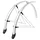 GARDE BOUE CITY/VTC TRINGLES 28'' EUROFENDER RAPIDO 46mm ARGENT (PAIRE) AVEC FIXATION RAPIDO