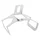 EQUERRE COULISSANTE EUROFENDER POUR FIXATION DE GARDE BOUE CLASSIC (46mm) INOX