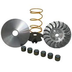 VARIATEUR SCOOT GP BLACK ADAPTABLE MBK 50 BOOSTER-NITRO / YAMAHA 50 BWS-AEROX / MALAGUTI 50 F12 / APRILIA 50 SR (LIVRE AVEC RESSORT)    -TOP PERFORMANCES-