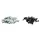 AGRAFE DE CARROSSERIE/CARENAGE/CAPOTAGE DIAM 4mm AVEC VIS (SACHET DE 25 PIECES)  -SELECTION P2R-