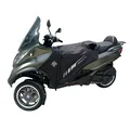 TABLIER COUVRE JAMBE TUCANO POUR PIAGGIO 125 MP3 2006>, 250 MP3 2008>, 300 MP3 2012>2018, 400 MP3 2008>2021, 500 MP3 2010>2021 (R062PRO-X) (TERMOSCUD PRO 4 SEASON)  (SYSTEME ANTI-FLOTTEMENT SGAS)