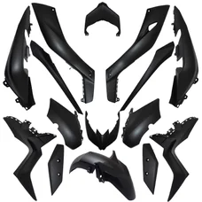 FAIRINGS/BODY PARTS FOR MAXISCOOTER YAMAHA 125-300-400 XMAX 2018> MATT BLACK (15 PARTS KIT)  -P2R-