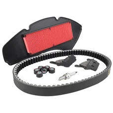 KIT ENTRETIEN MAXISCOOTER ADAPTABLE YAMAHA 125 N-MAX 2015>2020 PLAQUETTE ORGANIQUE (PACK 6 PIECES) -SELECTION P2R PREMIUM