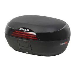TOP CASE SHAD SH46 NOIR 46L AVEC AVEC PLATINE (CONTENANCE 2 CASQUES INTEGRAUX) (L58xH31xP42cm)  (D0B46200)