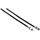 TOE CLIP STRAP- CHRISTOPHE 515 BLACK-BRAIDED NYLON (PAIR)