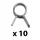 FUEL HOSE CLAMP 4x7 (x1) SOLD PER 10