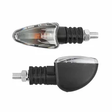 CLIGNOTANT UNIVERSEL REPLAY FLECHE A AMPOULE BA9S BASE ABS TRANSPARENT/NOIR (L 79mm / H 28mm / L 41mm) (PAIRE) **