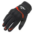GLOVES ADX SPRING/SUMMER VISTA WITH KNUCLE ARMORBLACK/RED EURO 8 (S)  (APPROVED EN 13594:2015)