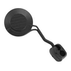 RETROVISEUR MOTO / QUAD / SCOOT UNIVERSEL ENDURO REPLIABLE DROIT NOIR (AVEC COLLIER) (HOMOLOGUE CE)  -P2R-