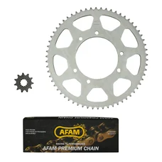 KIT CHAINE ADAPTABLE YAMAHA 50 DT R 2007>2012  420  11x62  (DIAM COURONNE 105/125/8.5)  (DEMULTIPLICATION ORIGINE)  -AFAM-
