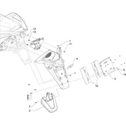 Couvercle arrière - Pare-boue