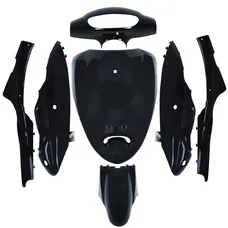FAIRINGS/BODY PARTS FOR CHINESE SCOOTER - BLACK (7 PARTS)  -P2R-