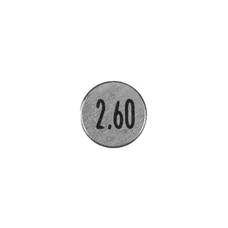 PASTILLE DE REGLAGE SOUPAPES (2.60mm) ORIGINE PIAGGIO COMMUN A LA GAMME SCOOTER 50 CC 4T  -CM144321-