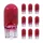LIGHT BULB 12V  3W STANDART T10 FOOT W2,1x9,5D WEDGE  RED (DASHBOARD LIGHT) (SOLD PER 10)  -SELECTION P2R-