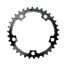 CHAINRING FOR ROAD BIKE- 5 Arms- 24T.Ø 74 TRIPLE -INNER- ALUMINIUM BLACK- 7075 TA ZELITO TYPE SHIMANO 9/10Speed.