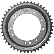 COURONNE CYCLO ADAPTABLE MBK 51 ROUE ALU GRIMECA 45 DTS (ALESAGE 98 mm) 10 TROUS  -SELECTION P2R-
