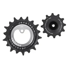 GALET DERAILLEUR TRIPEAK 12-18 DENTS ROULEMENT CERAMIC POUR DERAILLEUR 12V. SILVER COMPATIBLE SRAM MTB Eagle (AXS) (JEU DE 2)