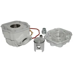 HAUT MOTEUR 50 A BOITE ARTEK K2 ALU PISTON 2 SEGMENTS POUR DERBI 50 SENDA 2006>, GPR 2006>/GILERA 50 SMT 2006>, RCR 2006> (MOTEUR PIAGGIO EURO 3)