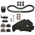KIT ENTRETIEN MAXISCOOTER ORIGINE PIAGGIO 300 MP3 ABS 2014>, 300 YOURBAN 2011>2018 (AVEC PLAQUETTES DE FREIN)  -1R000377-