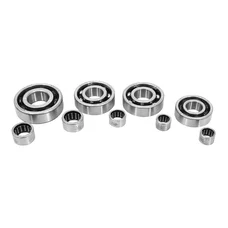 BEARING FOR GEARBOX  + NEEDLE ROLLER AND CAGE ASSEMBLIES FOR 50cc MOTORBIKE MOST FOR MINARELLI 50 AM6 WITH NEX CRANKCASE ( FAG BEARINGS + INA ROLLERS)