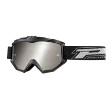 MASQUE/LUNETTES CROSS PROGRIP 3204 FL MULTILAYERED NOIR MAT ECRAN MIROIR ARGENT ANTI-RAYURES/ANTI U.V./ANTI-BUEE (HOMOLOGUE CE-EN-N° AC-14063 REV.1)