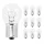 LIGHT BULB . 12V18W - FOOT BA15S STANDART- CLEAR (FOR FLASHERS) (10 in box)    FLOSSER