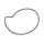 O'RING GASKET FOR WATER PUMP COVER "PIAGGIO GENUINE PART" COMMON TO THE RANGE MAXISCOOTER 400-500  -827884-