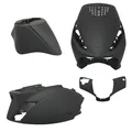 FAIRINGS/BODY PARTS FOR SCOOT PIAGGIO 50 ZIP 2000> MATT BLACK (4 PARTS KIT)  -P2R-