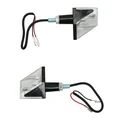 CLIGNOTANT UNIVERSEL REPLAY WING 3 LEDS BASE ABS TRANSPARENT NOIR MAT (L 62mm / H 20mm / L 52mm) ) (PAIRE)