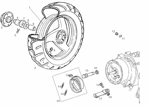 Roue arrière