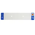 PLASTIC STRIP FOR BLANK PVC LICENSE PLATE (CAR FORMAT 520X110)-DEPT 14/EUROPE (SOLD PER UNIT)