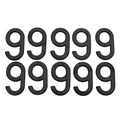 CHIFFRE PLAQUE TIFLEX MOTO/SCOOTER 45mm  9  (VENDU PAR 10)