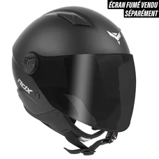 CASQUE JET ADX AJ100 NOIR MAT XXL (2XL) (SIMPLE ECRAN) (ECE 22.06)