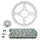 KIT CHAINE ADAPTABLE KTM 125 DUKE 2011>2013  520  14x45  (DIAM COURONNE 58/90/10.5)  (DEMULTIPLICATION ORIGINE)  -AFAM-