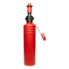 BIDON/FLACON ESSENCE/CARBURANT PRESSOL EN POLYETHYLENE ROUGE 1,5L AVEC BEC DE REMPLISSAGE AUTO-STOP