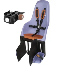 PORTE BEBE/SIEGE ENFANT ARRIERE POLISPORT A FIXER SUR PORTE BAGAGE FIXATION ETAU MINIA VIOLET (9 A 22Kgs) HOMOLOGUE EN 14344 (BOITE CARTON INDIVIDUELLE)