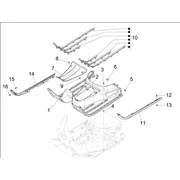 Protection centrale - Repose-pieds