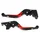 LEVERS KIT (RIGHT+LEFT) ADUSTABLE/FOLDABLE FOR YAMAHA 700 MT-07 2014>2018 RED ANODIZED CNC .  -AVOC-