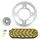 KIT CHAINE ADAPTABLE SUZUKI 125 GZ MARAUDER 1998>2011  428  15x45  (DIAM COURONNE 80/100/10.5)  (DEMULTIPLICATION ORIGINE)  -AFAM-