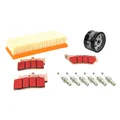 KIT ENTRETIEN MOTO ADAPTABLE BMW K 1600 GT 2010> / K 1600 GTL 2010> PLAQUETTE METAL FRITTE (PACK 11 PIECES) -SELECTION P2R PREMIUM