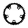 CHAINRING FOR ROAD BIKE- 5 Arms- 40T.Ø 110  -INNER- ALUMINIUM BLACK- 7075 TA ZEPHYR    (SHIMANO TYPE) 9/10Speed.